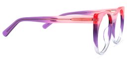 Zora Cateye Pink-Clear Glasses3
