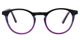 Margaret Round Purple Glasses0
