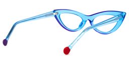 Yuki Cateye Blue Glasses4