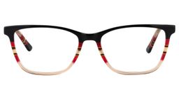 Lauren Rectangle Beige Glasses0