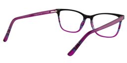 Lauren Rectangle Purple Glasses5