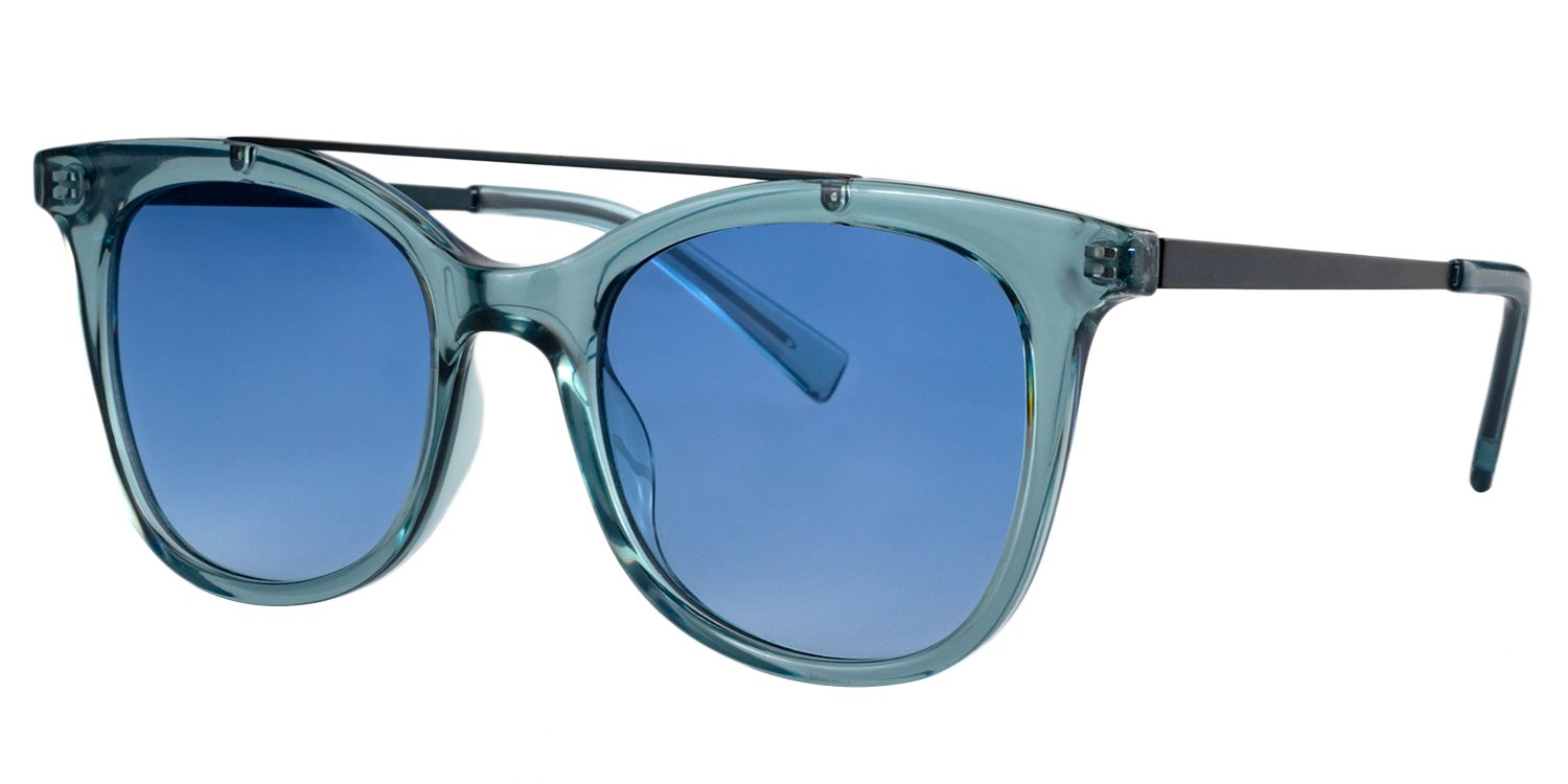 Cat-eye Blue Sunglasses | Zeelool Sunglasses3