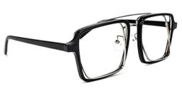 Nellie Aviator Black-Silver Glasses2