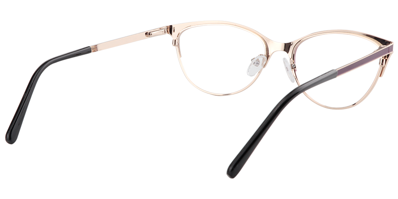 Browline Purple Glasses | Zeelool Eyewear5