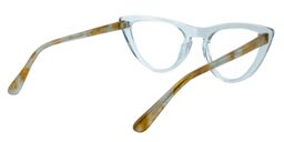 Allard Cat eye Blue Clear Glasses5