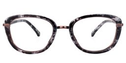 Beryl  Oval Black Glasses 0