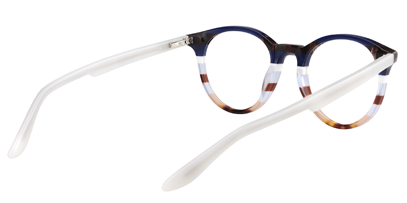 Round Dark Blue Glasses | Zeelool Eyeglass Frames5