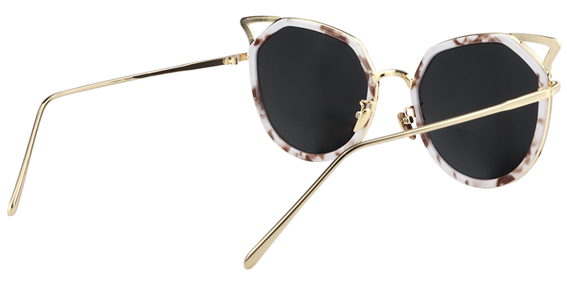 Cateye White Sunglasses | Zeelool Sunglasses5