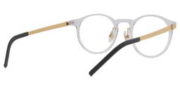 Yolanda Round Clear Glasses2