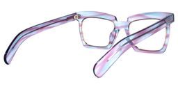 Corrales Square Purple-Blue Glasses4