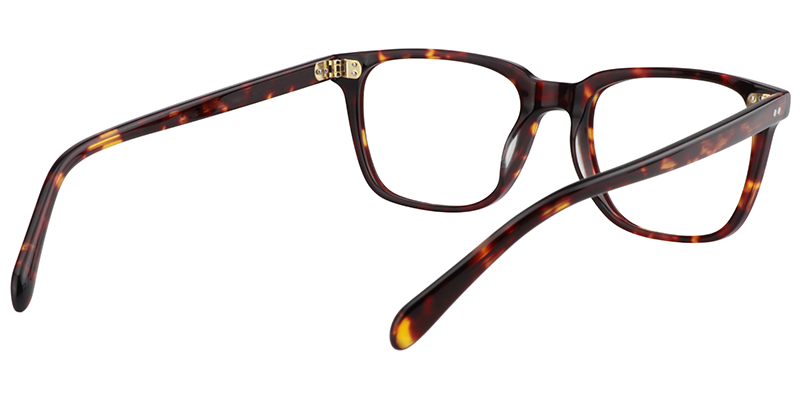 Rectangle Tortoise Glasses | Zeelool Eyeglass Frames Online5