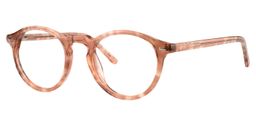Alvera Round Living Coral Glasses3