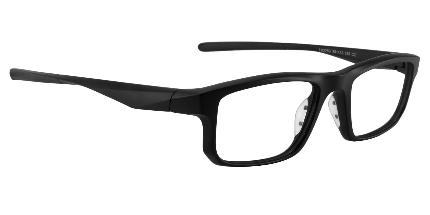 Rectangle Black Glasses | Zeelool Glasses4