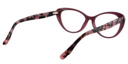Xaria Cat eye Dark Red Glasses5