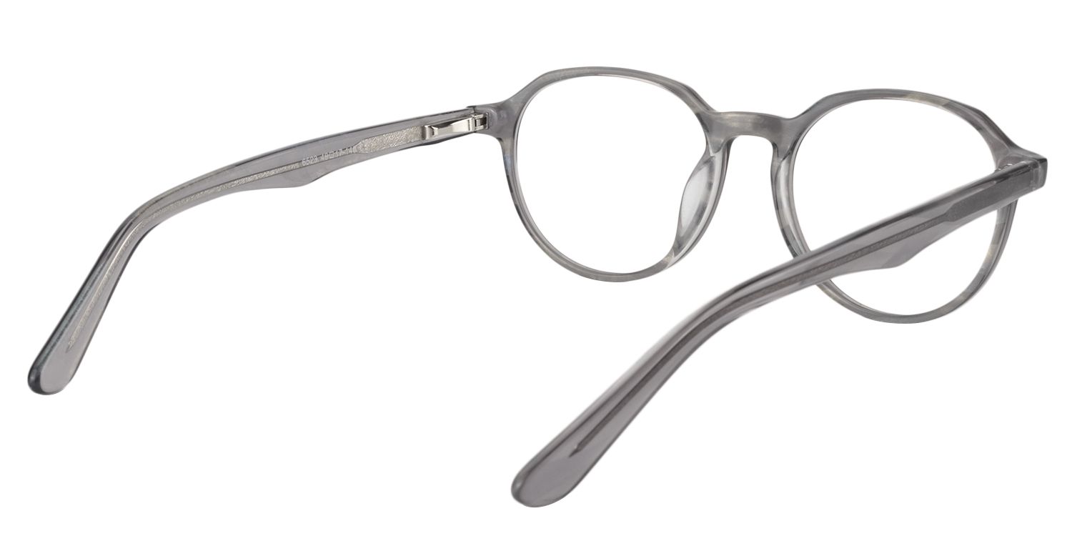 Round Gray Glasses | Zeelool Glasses5