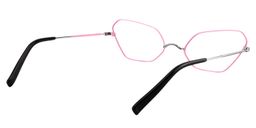 Xzavier Geometric Pink Glasses5