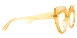 Depp Cateye Yellow Glasses3