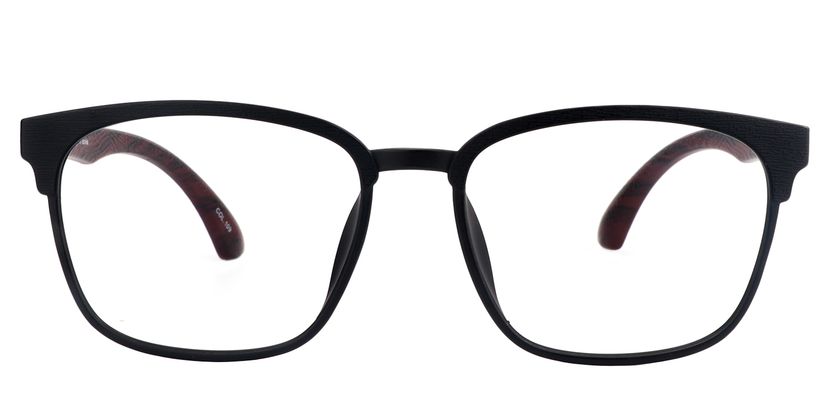 Amos Rectangle Black Glasses