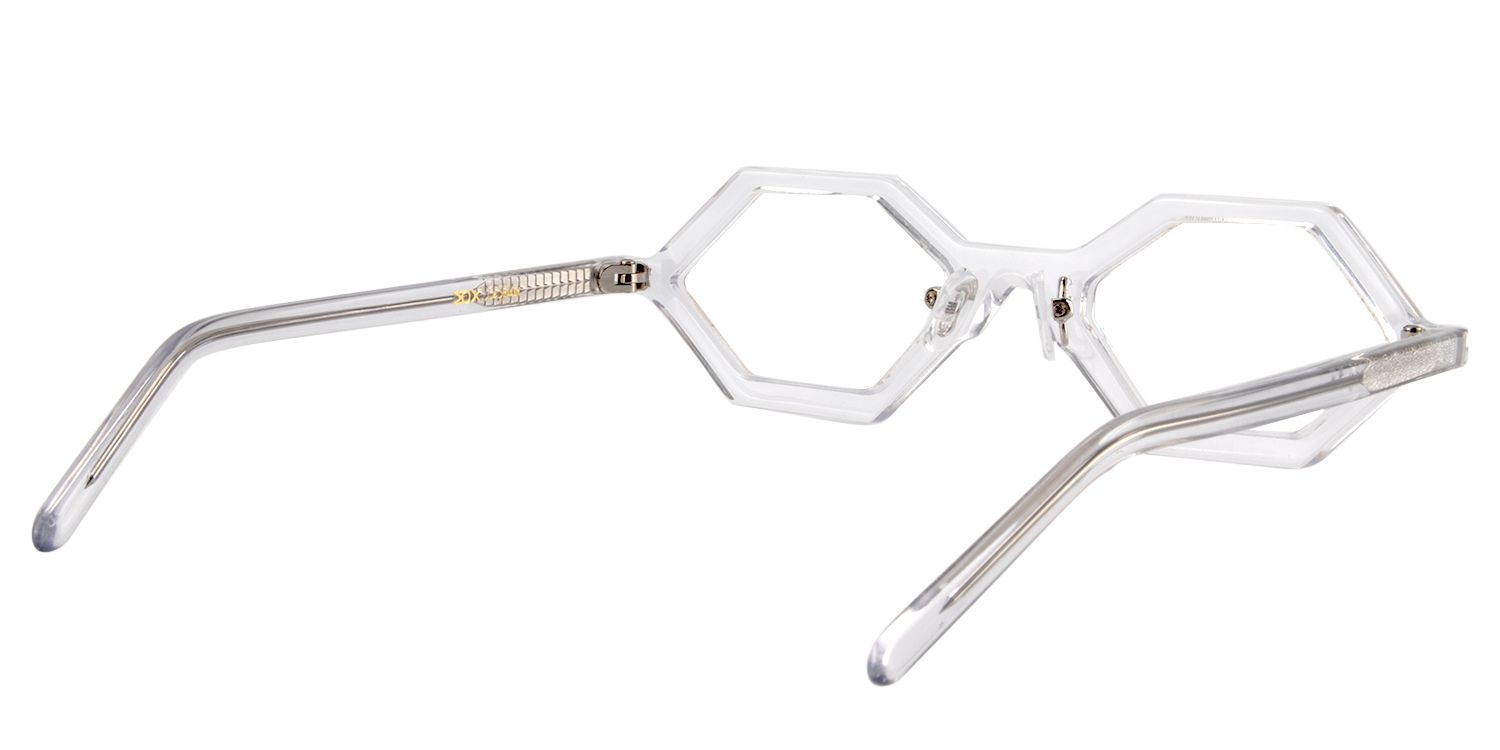 Geometric Clear Glasses | Zeelool Glasses5