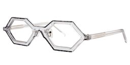 Caesar Geometric Black Glasses3