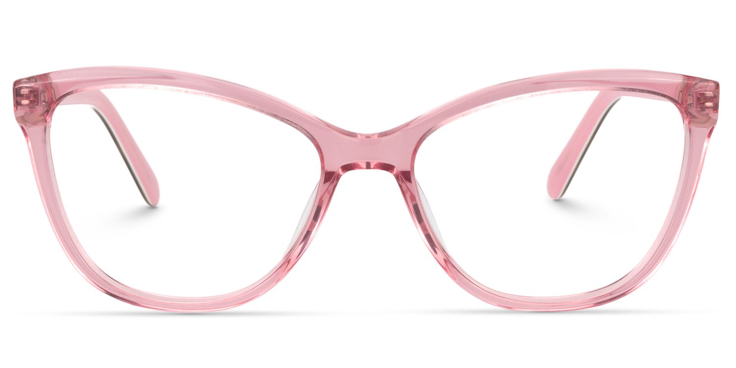 Cat eye Red/Pink Glasses | Zeelool Glasses0
