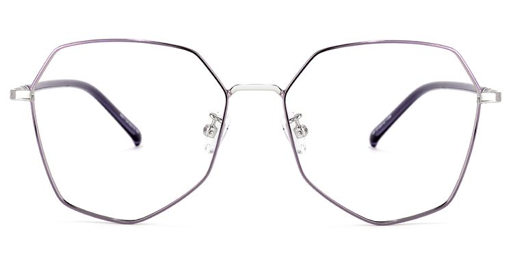 Bivins Geometric Purple Glasses