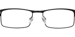 Evelyn Rectangle Black Glasses3