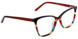 Ashley Rectangle Red Glasses5