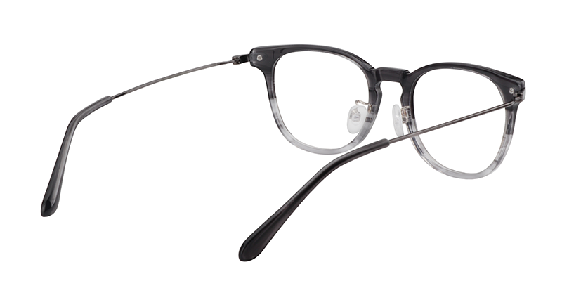 Oval Gray Glasses | Zeelool Eyeglasses Online5