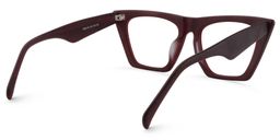 Cecile Cat Eye Red Glasses4