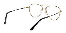 Larkin Aviator Black-Gold Glasses5