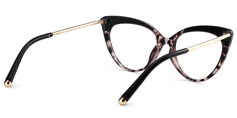 Cat Eye Tortoise&Clear Glasses5