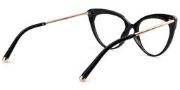 Alivia Cat Eye Black Glasses5