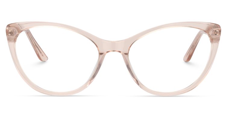 Calypso Cat Eye Beige Glasses