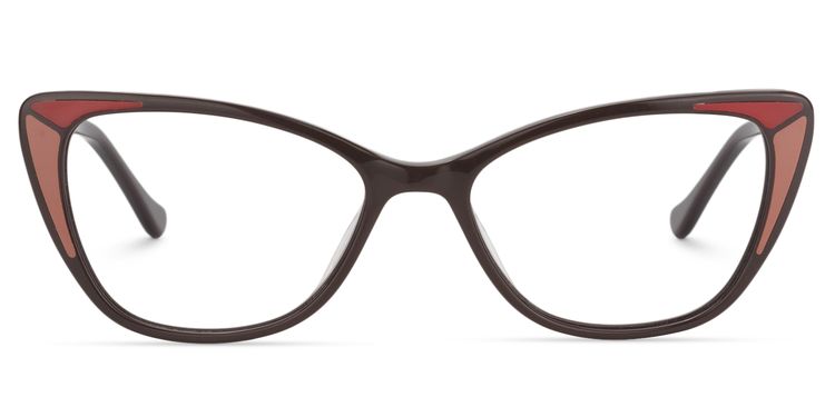 Candace Cat eye Brown Glasses