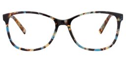 Candida Square Blue Tortoise Glasses0