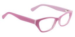Isabella Rectangle Bright Pink Glasses3