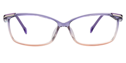 Henna Rectangle Purple Glasses0