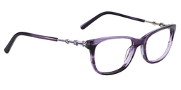 Fiona Rectangle Purple Glasses3