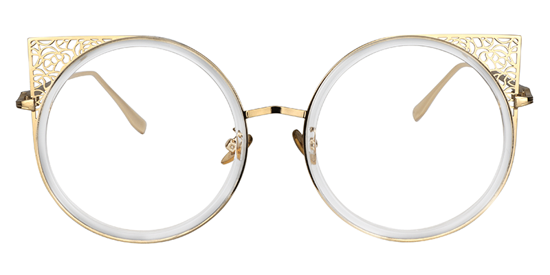 Round Gold Eyeglasses0