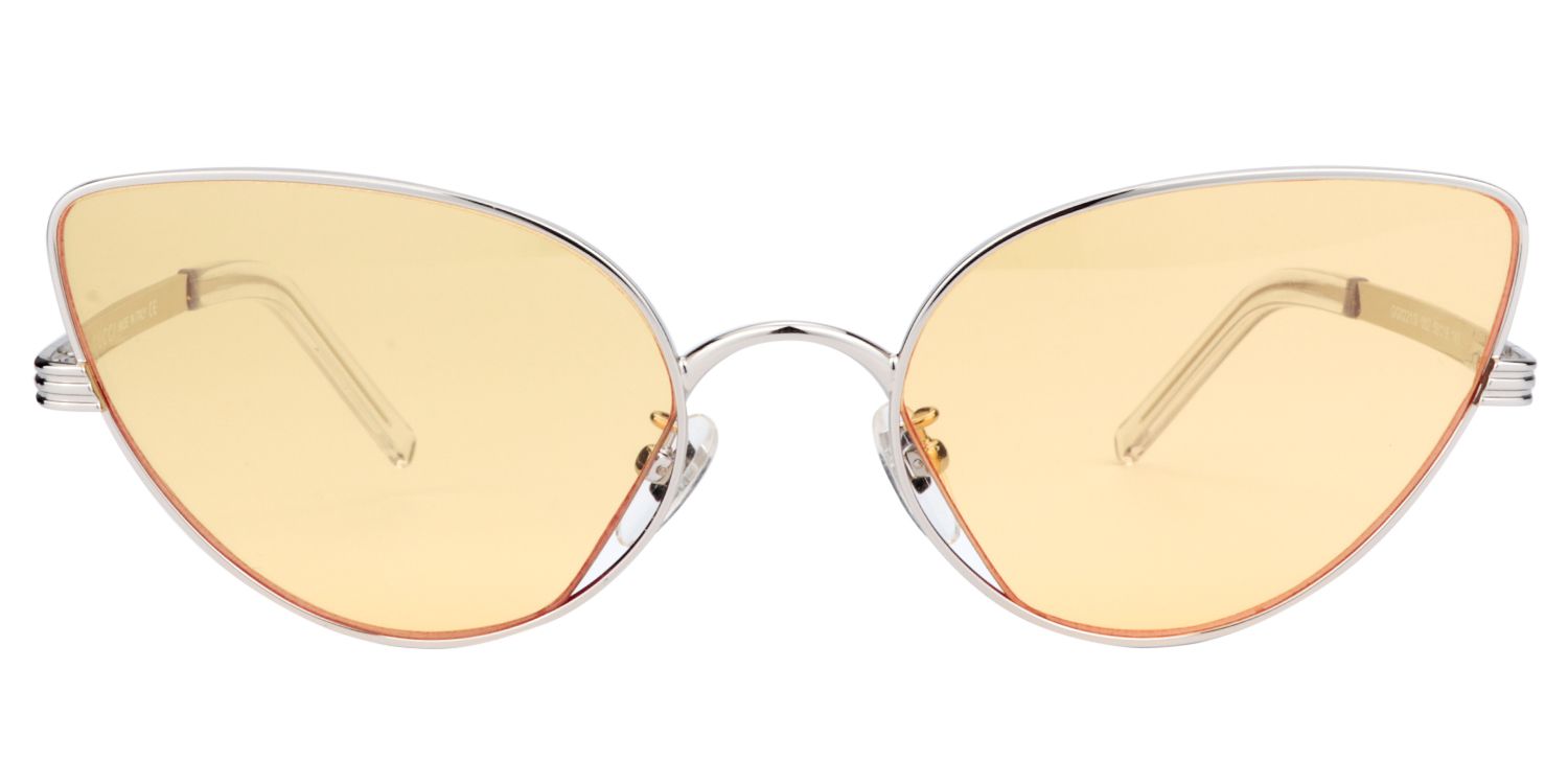 Cat-eye Silver Sunglasses | Zeelool Sunglasses0