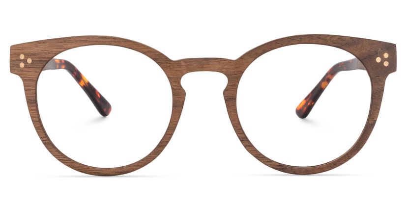 Carita Round Brown Glasses