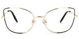 Carlton Cat Eye Gold Glasses0