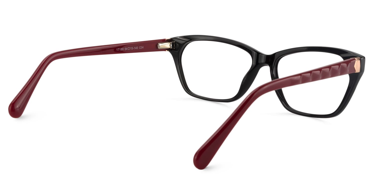 Rectangle Black Glasses | Zeelool Glasses5