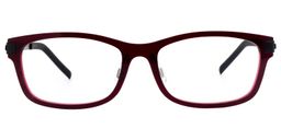 Anastasia Rectangle Red Glasses0