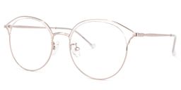 Edwards Geometric Rose-Gold Glasses1