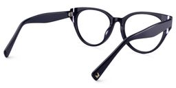 Carroll Oval Dark Blue Glasses5