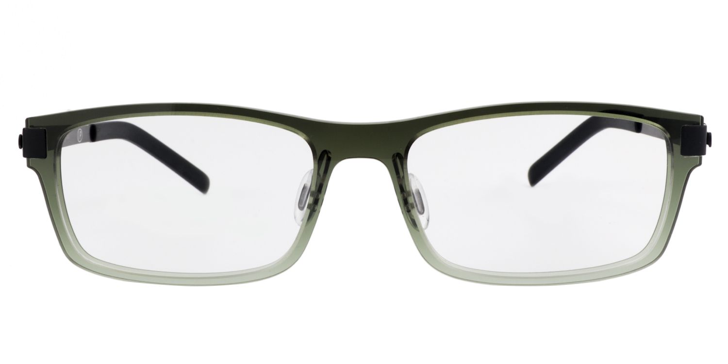 Rectangle Dark-Green Glasses | Zeelool Glasses0
