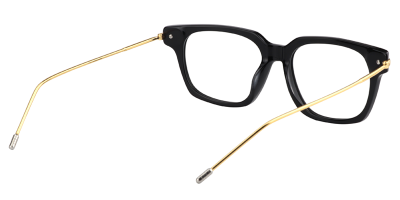 Rectangle Black Glasses | Zeelool Eyeglasses Online4