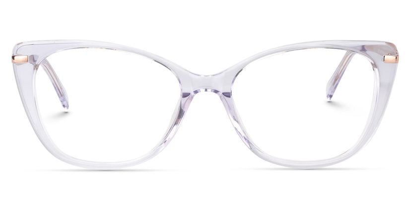 Chanda Cat Eye Clear Glasses